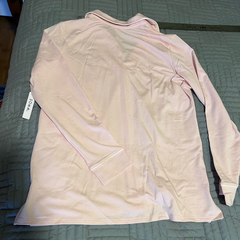 NWT Soma Pink Button-Up Pajama Set - Picture 6 of 7
